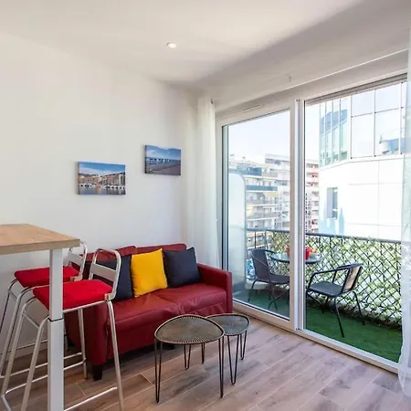 #19 Lenval - Balcon Lenval Sea View With Ac Promenade Des Anglais ניס